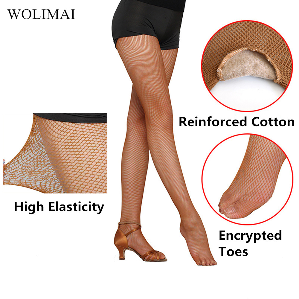 Fishnet Stocking Women - Professionelle Latin Dance Fischnetz Zehen Socken