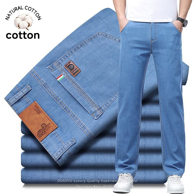 Levis Jeans 501 - Sommerliche, dünne Herren-Jeans aus elastischer Baumwolle,