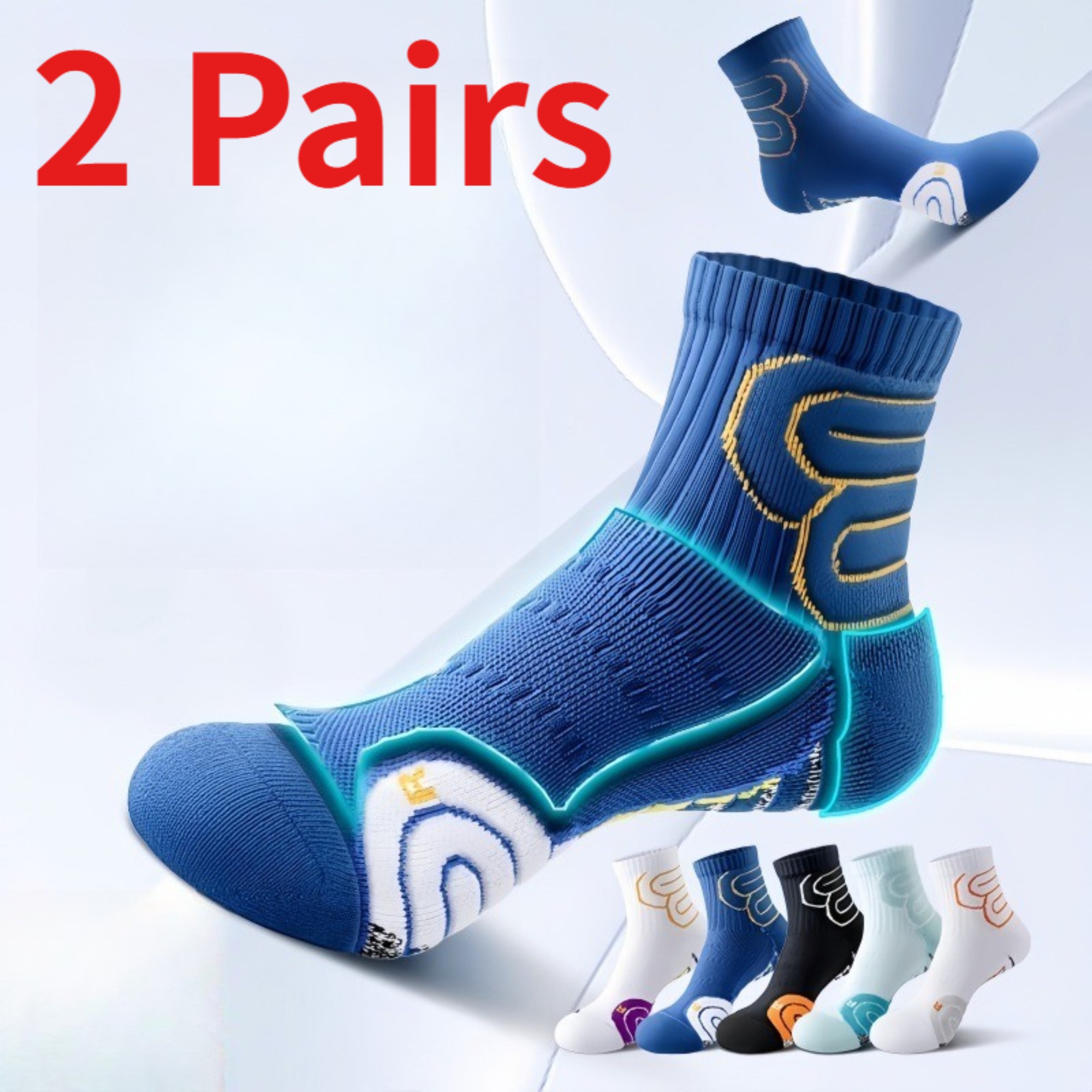 1/2 Paar Herren-Marathon-Laufs – Athletic Sock Cushion Bewertung und Preis
